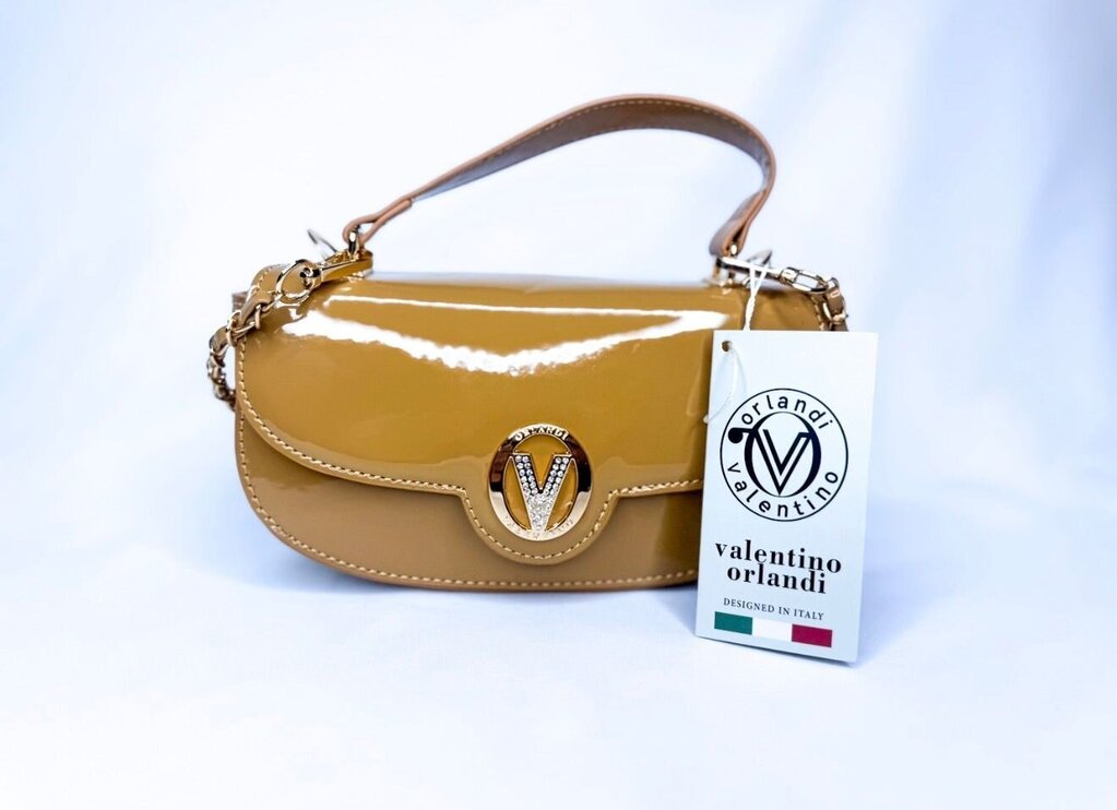 Valentino Orlandi Patent Mini Crossbody Purse