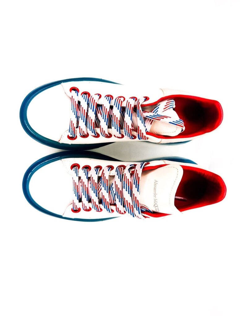Alexander McQueen Red White Blue Sneakers