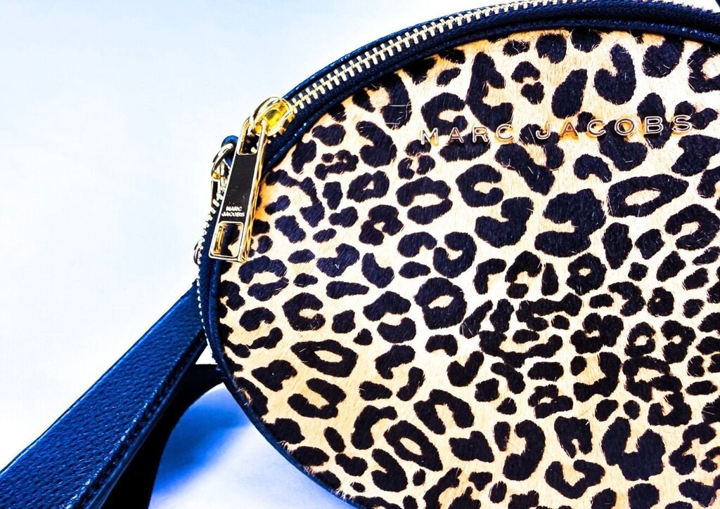Marc Jacobs Leopard Print Round Crossbody Bag