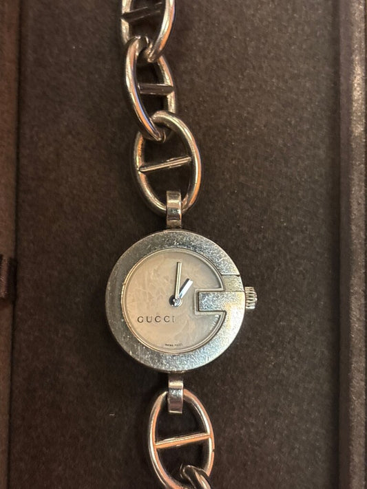 Gucci Silver Chain Watch