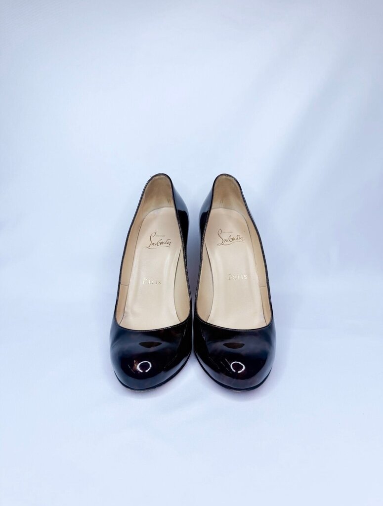 Christian Louboutin Tortoise Print Patent Leather Heels