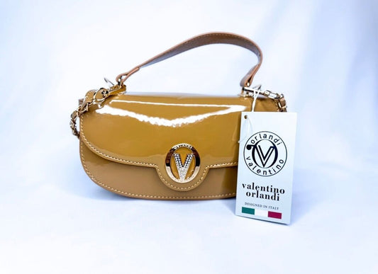 Valentino Orlandi Patent Mini Crossbody Purse