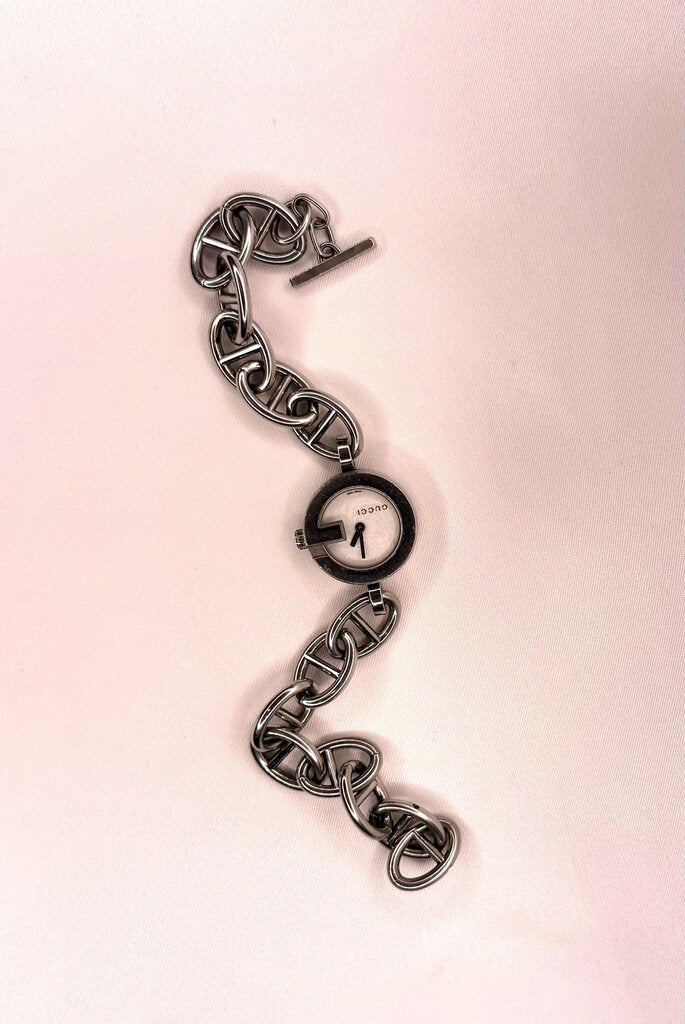 Gucci Silver Chain Link Watch
