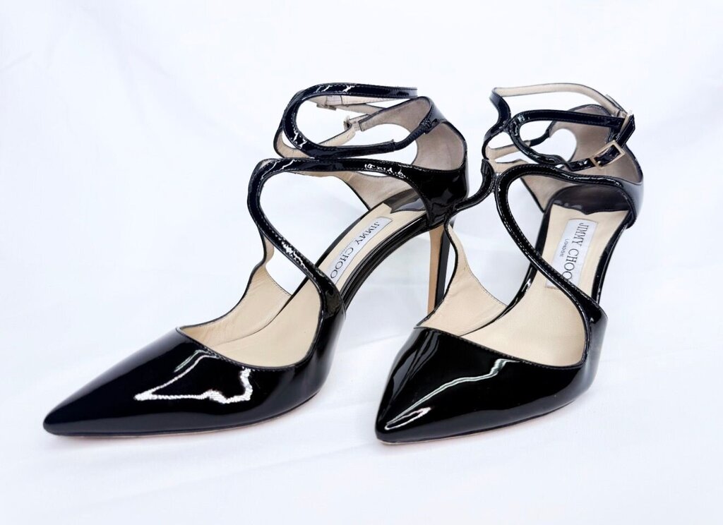 Jimmy Choo Black Leather Pumps