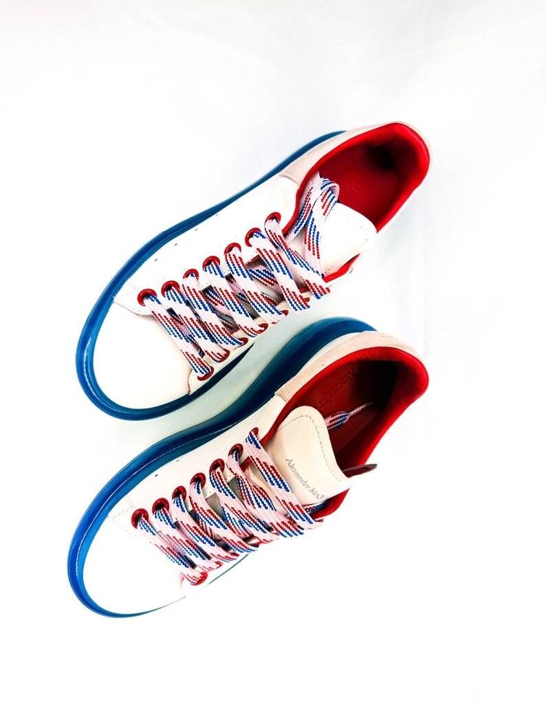 Alexander McQueen Red White Blue Sneakers