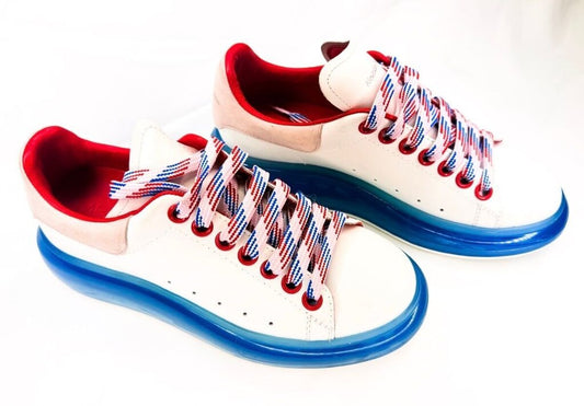 Alexander McQueen Red White Blue Sneakers