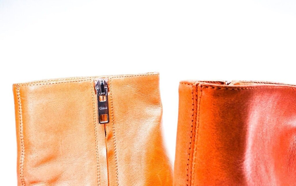 Chloe Brown Leather Ankle Boots