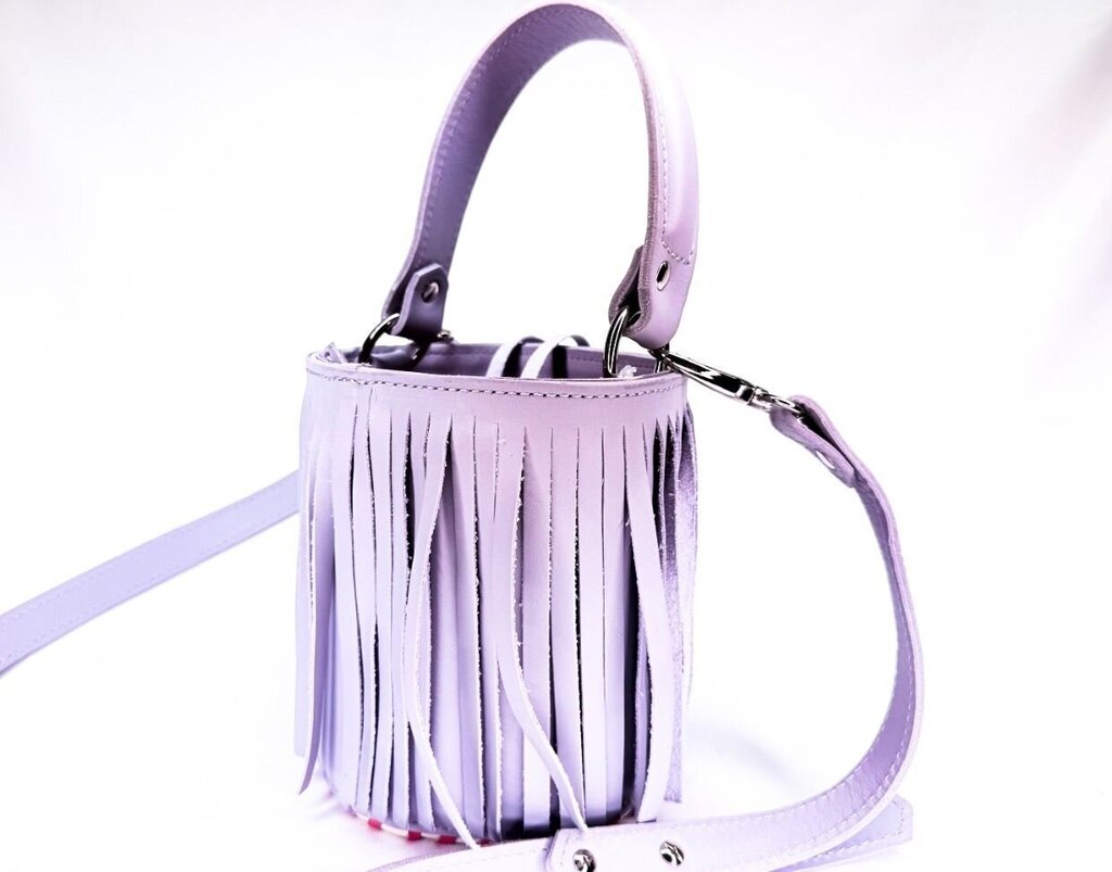 Gold and Rouge Periwinkle Tassel Bag