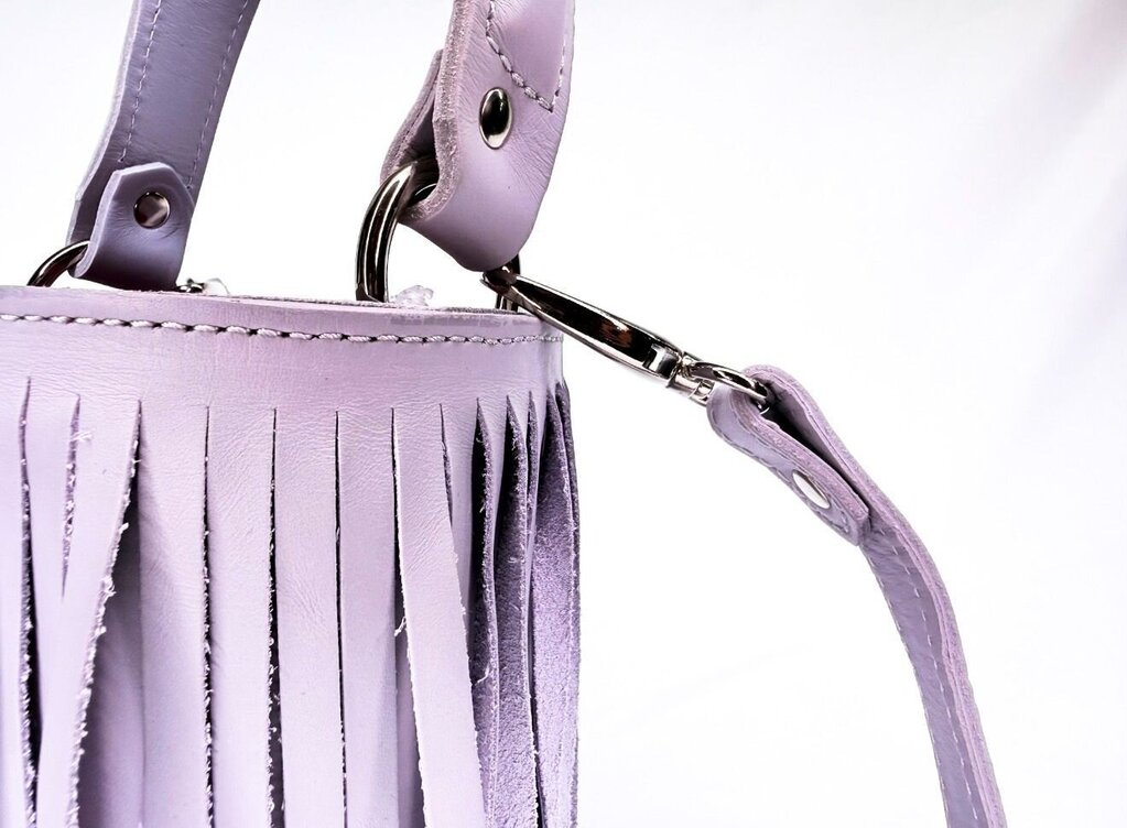 Gold and Rouge Periwinkle Tassel Bag