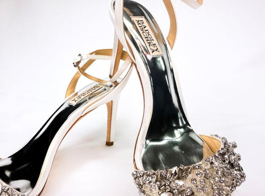 Badgley Mischka Women's Heels with Embellished Strap