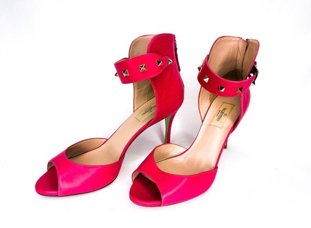 Valentino Pink Studded Heels