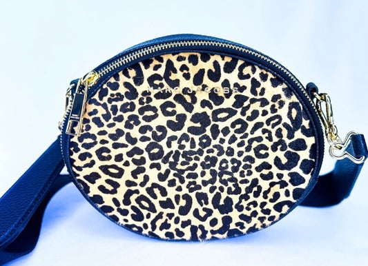 Marc Jacobs Leopard Print Round Crossbody Bag