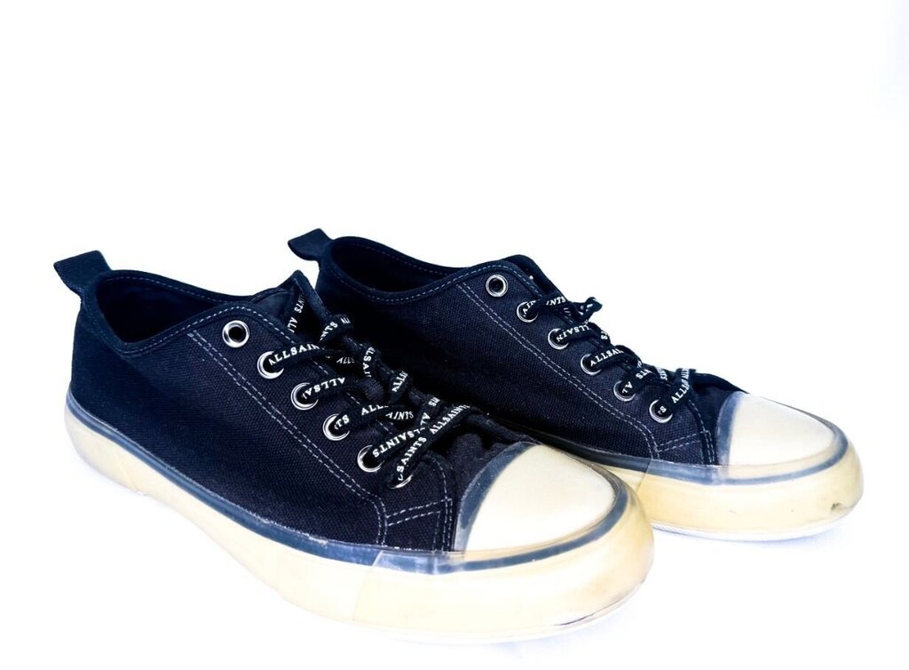AllSaints Black Canvas Sneakers
