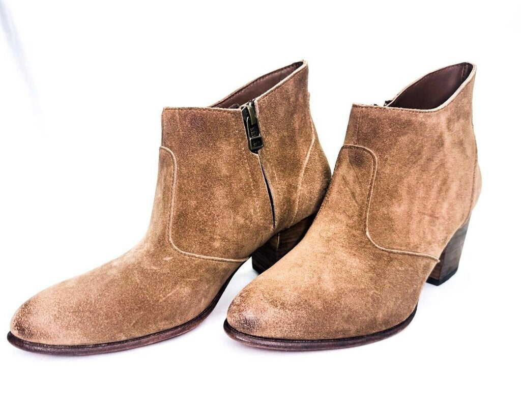 Tan Suede Ankle Boots