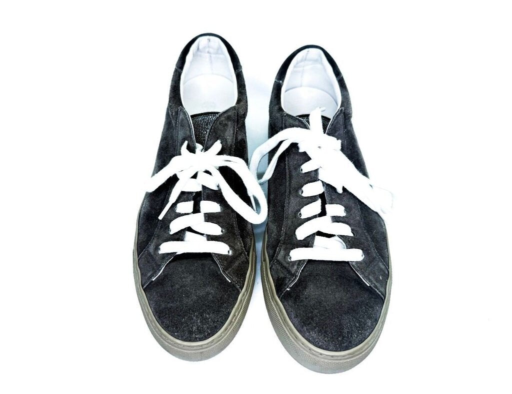 Brunello Cucinelli Brown Suede Sneakers